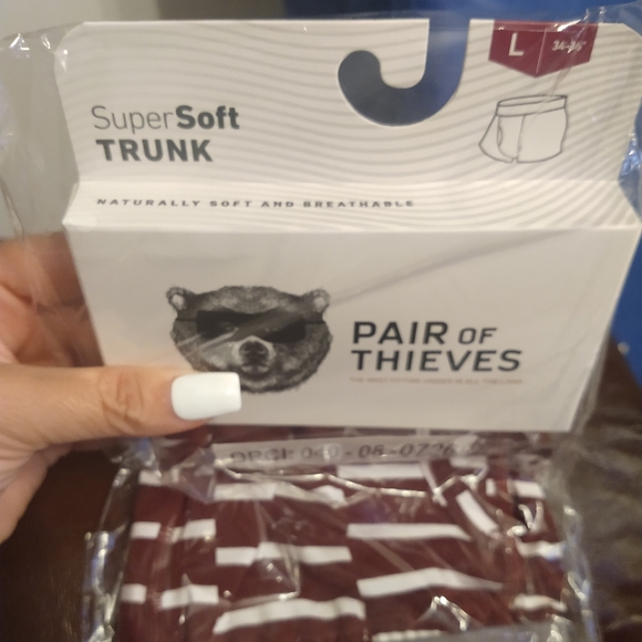 Pair of Thieves Men’s Striped SS Along Lines Trunk - Picture 8 of 8